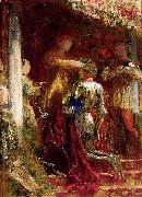 Frank Bernard Dicksee Victory, A Knight Being Crowned With A Laurel-Wreath oil painting artist
